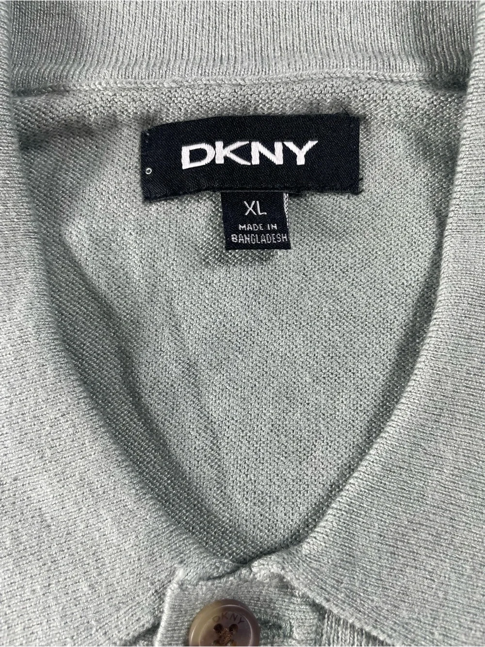 DKNY Sage Green Men’s‎ Button-Up Cardigan